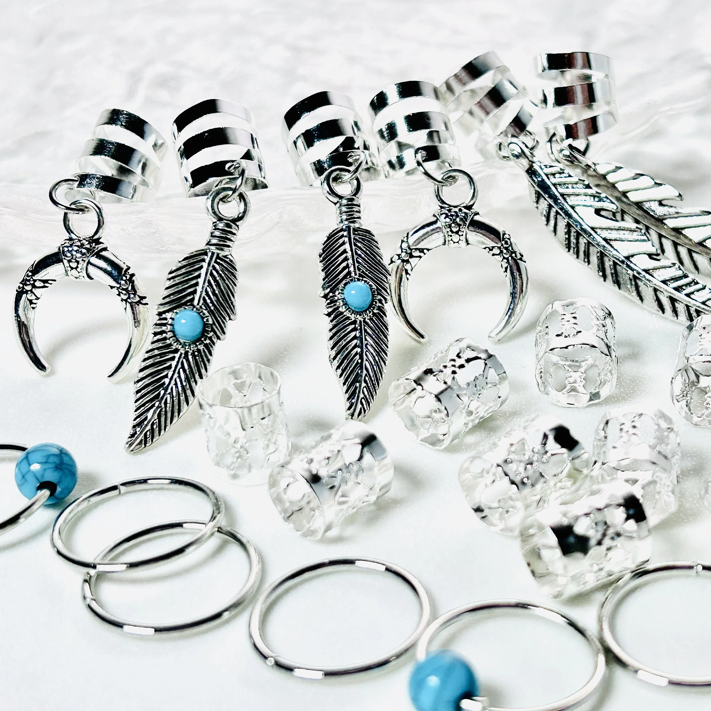 31pcs Hair Braids Dirty Braids Bead Dreadlock Hair Rings Adjustable Cuffs Clip Hairpin Hair Accessories Headwear for Women Girls