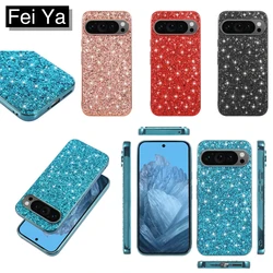 Glitter Diamond Phone Casing for Google Pixel 9 8 7 6 Pro Pixel9XL 8A 7A 6A pixel7pro 8pro 9pro Luxurious Brilliant Glue Cover