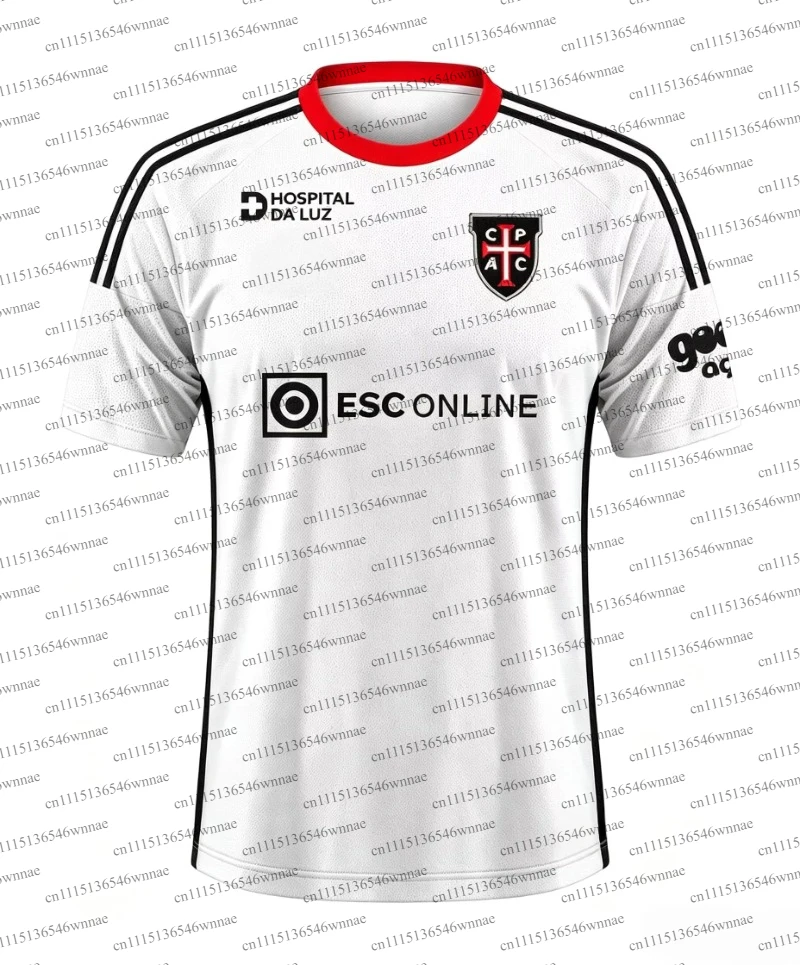 Men Kids Casa Pia Soccer Jersey Family Matching Outfit, CPAC Adults-Kid Football Shirt Short Sleeve Portugal Fans Sports Uniform