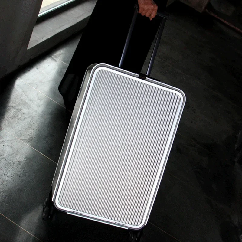 100% All Aluminum Travel Rolling Luggage New Luxury Fashion Suitcase Spinner Carry on Trolley Case 16/20/24 Inch