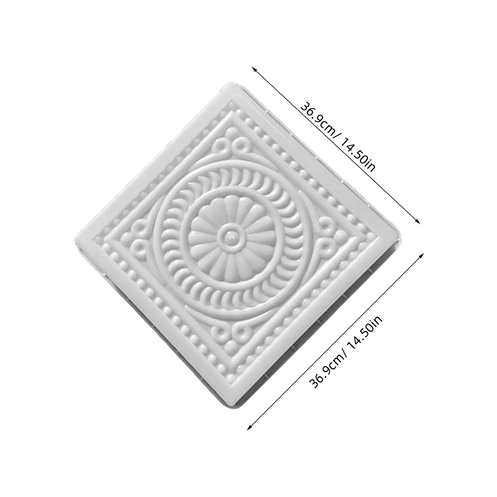 DIY Garden Stepping Stone Mold 32x32x6cm Reusable Concrete Molding Template for Personalized Pathway Paving Pavement Stone Mold