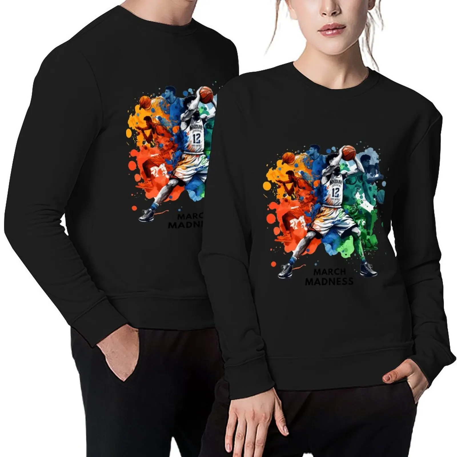 

March Madness, Basketball Month. 3. Pullover mens clothes winter clothes men's winter sweater mens clothing anime sweatshirt