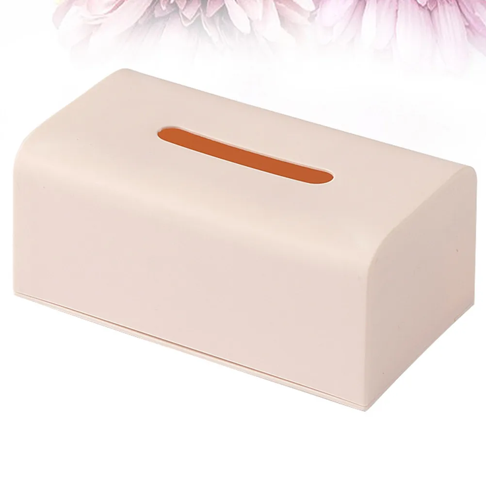 Large Pink Plastic Tissue Case Compact Stylish Paper Towel Holder for Household Restaurant Office Hotel Car Interior Modern