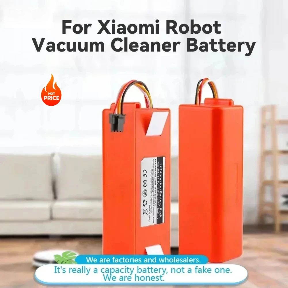 

Sweeper Battery BRR-2P4S-5200D for XIAOMI Roborock S50 S51 S55 T60 Sweeping Mopping Robot Vacuum Cleaner 18650 Dropshipping
