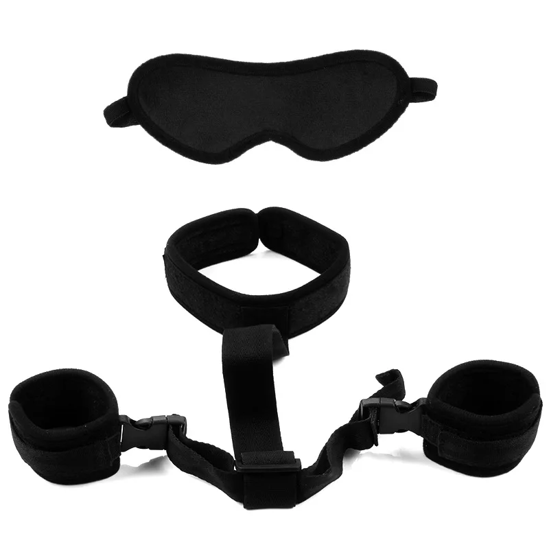 

Neck To Wrist Kit Fetish Woman Behind Back Handcuffs Collar Adjustable Bondage Set Adult Sex Game Couples Flirt Erotic Sex Toys