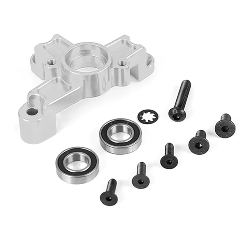 Rc Car Metal Clutch Tripod Metal Clutch Bell Mount for 1/5 HPI ROFUN BAHA KM Rovan Baja 5B 5T 5Sc Toys Parts,Silver