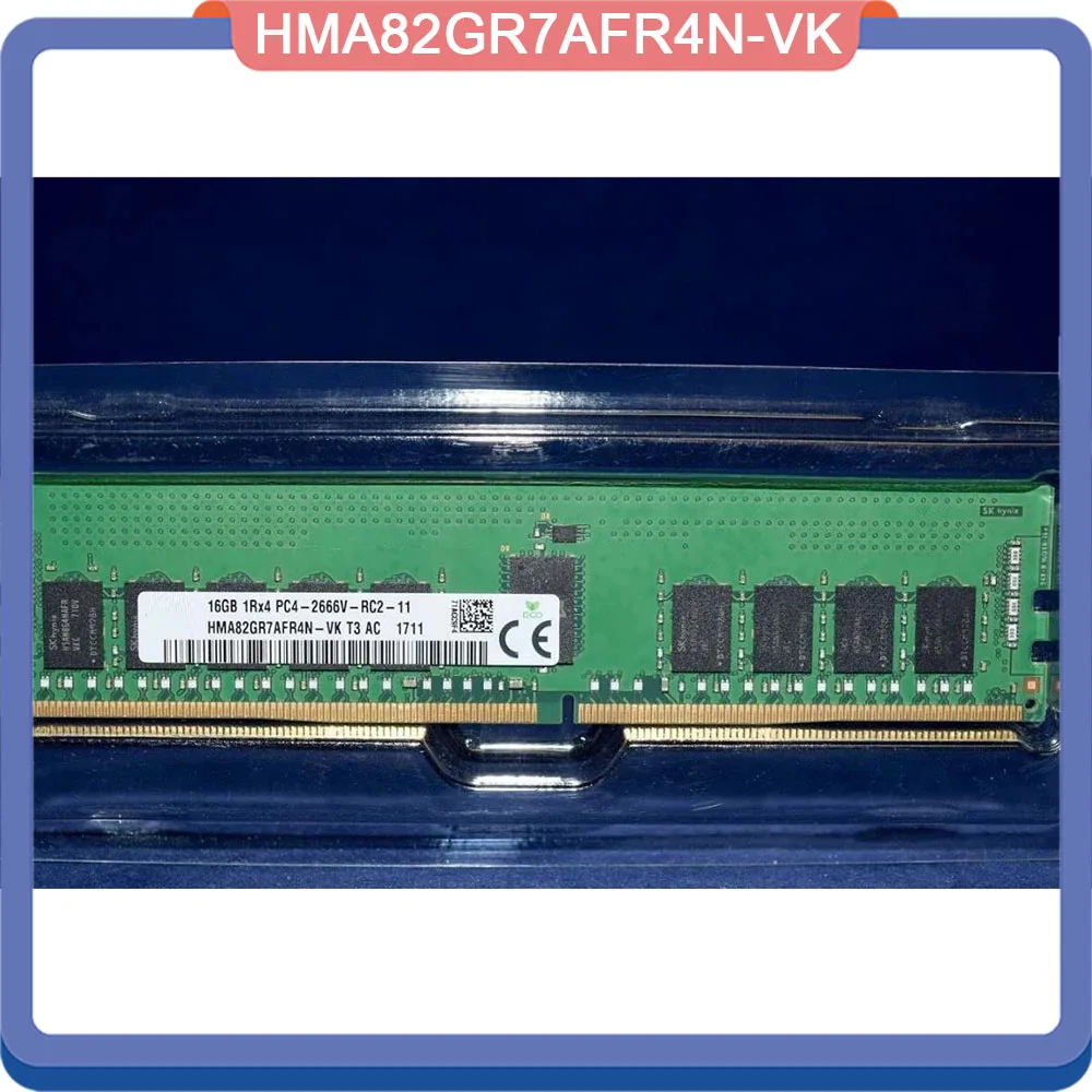 

1pcs For SK Hynix RAM 16GB 16G 1RX4 PC4-2666V ECC HMA82GR7AFR4N-VK Server Memory High Quality Fast Ship