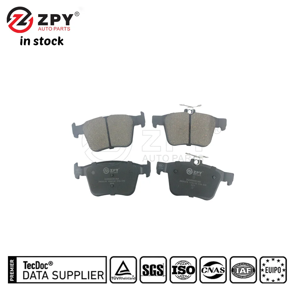 

ZPY Новый комплект задних дисковых тормозных колодок высокого качества для Volkswagen 3Q0 698 451AA