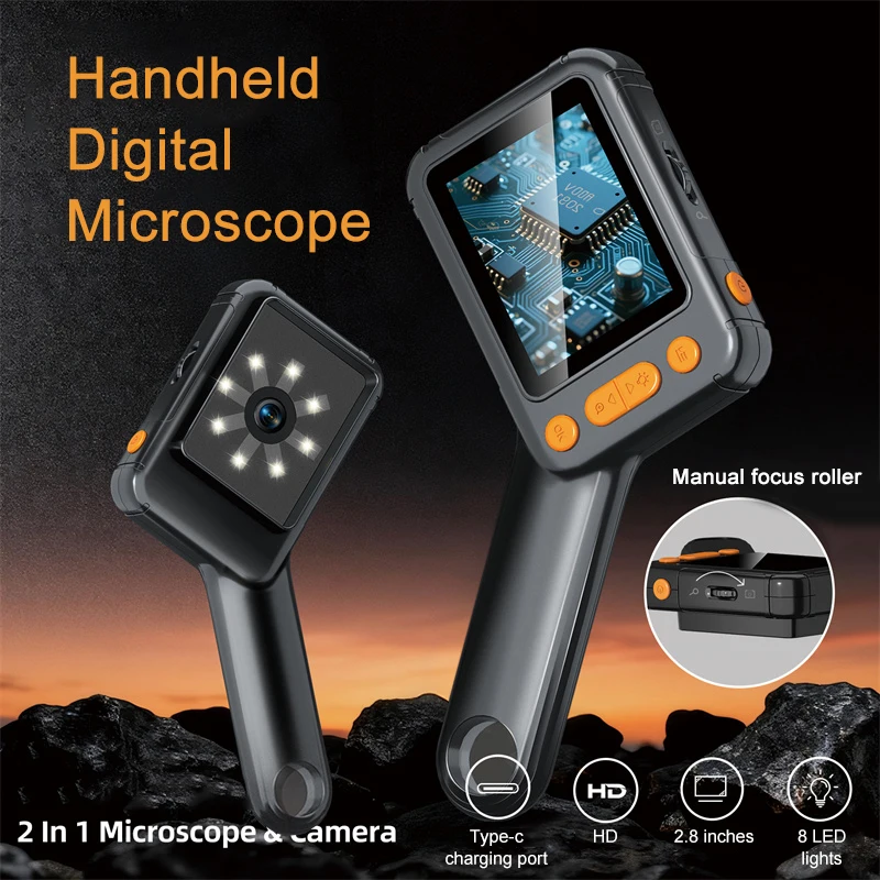 Professional Microscopes for Kids Student Electronics Soldering Phone Repair Coin Video Digital Microscope Camera Inspection Cam
