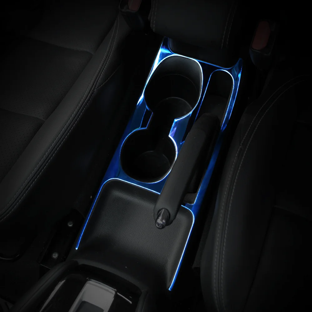 Car Water Cup Holder Sticker Cover Frame for Nissan Kicks 2017-2023 Matte Sliver Stainless Steel Decoration Styling