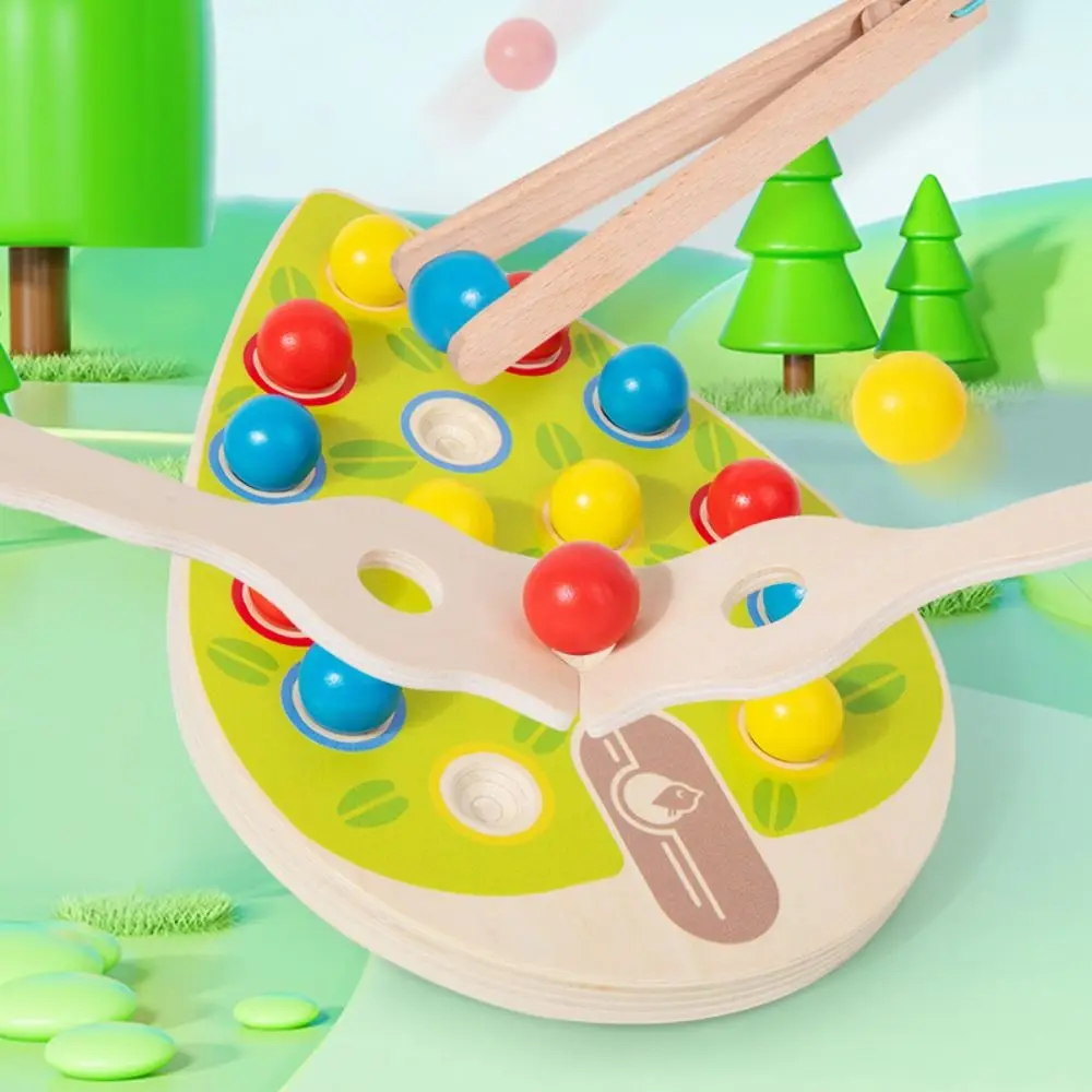 

Hand-eye Coordination Educational Clipping Beads Game Matching Game Multifunction Montessori Absorption Training