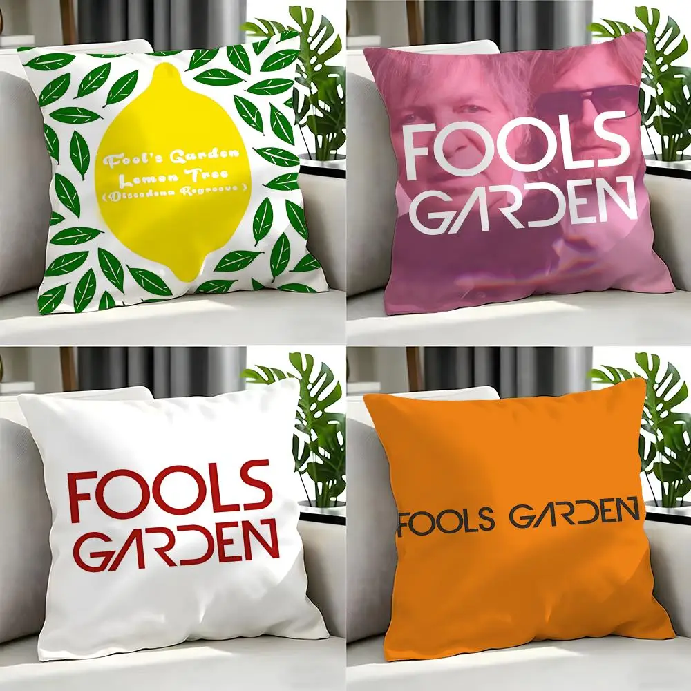 pop Fools Garden Cushion Cover Cushion Cover Set 4Pcs 50x50 45x45 40x40 Pillowcase Decorative Sofa Home Decor