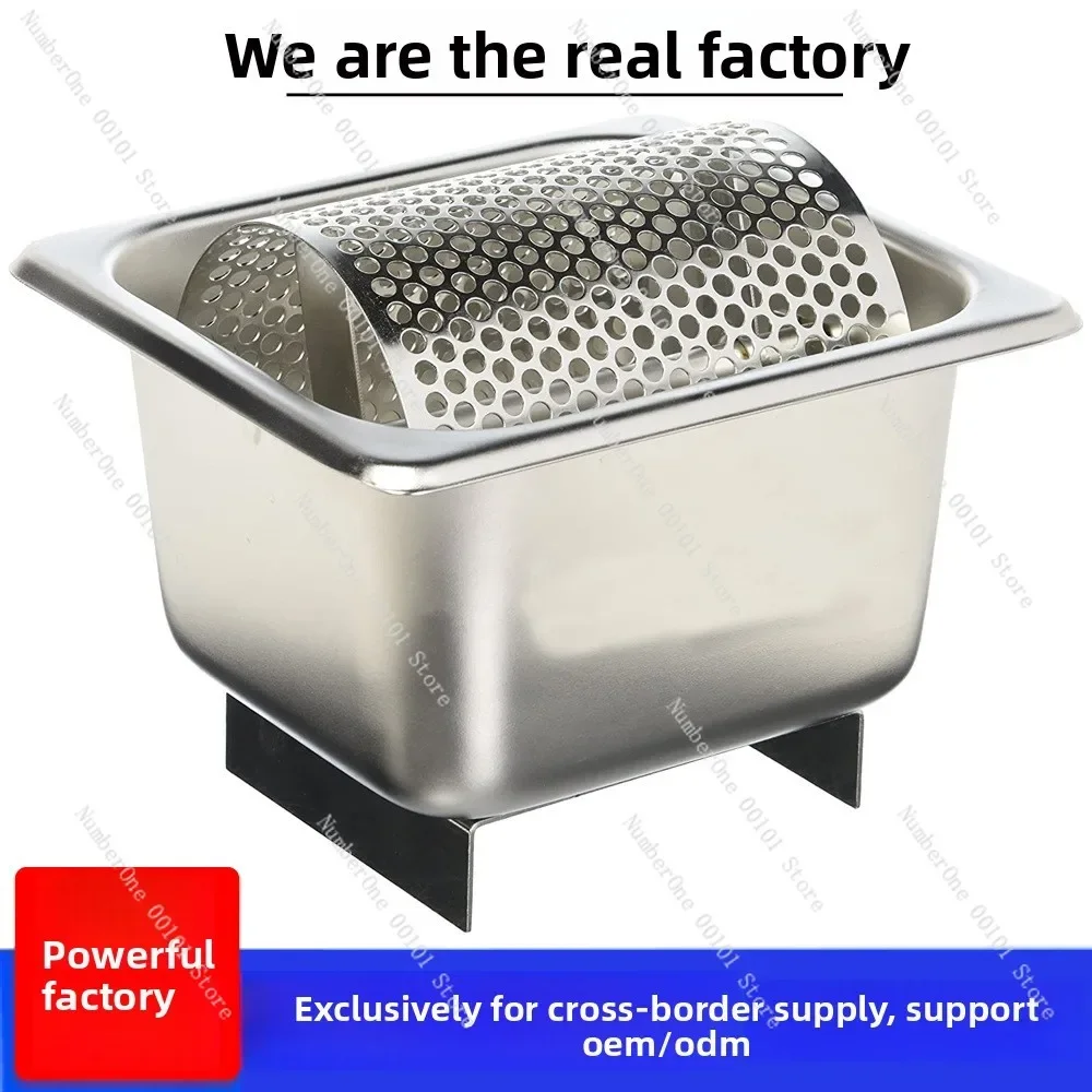 Burger Shop Butter Roller with Stand Foot American Burger Butter Roller Tool Stainless Steel Butter Tool
