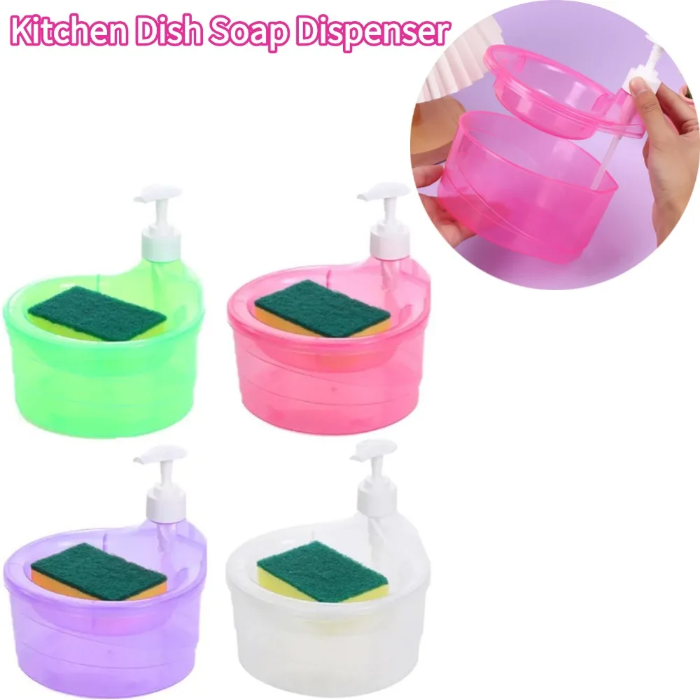 

Дозатор для мыла Кухонный дозатор жидкости для мытья посуды Дозатор для мыла для кухонной посуды с губкой Контейнер для жидкого мыла Посудомоечная машина