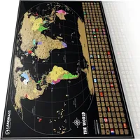 Best selling Amazing Global Scratch off Maps - Deluxe Travel Scratch Maps Record Your Travel Footprints - Dropshipping Y8