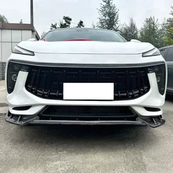 For Dongfeng t5 evo 2023-2024 Car Front Bumper Lip Body Kit Spoiler Splitter ABS Deflector Canard Bar Guard Auto Chin