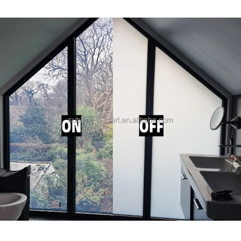 PDLC Smart Film Fenster-Sichtschutzfolie Einstellbare Intelligente PDLC-Folie Elektrisch Getönte Undurchsichtige Folie Fenster Smart Tint Schaltbare Glasfolie
