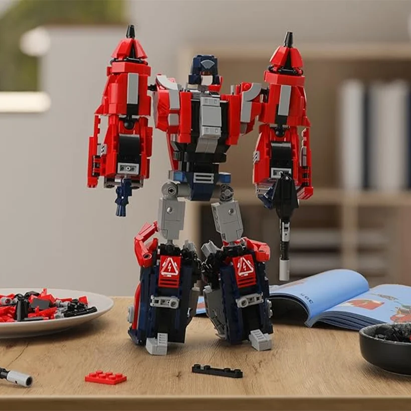 

3-in-1 Transforming Building Blocks Set, Transforms into 3 Cool Models of Robots, Dinosaurs, Fighters, for Boys Toys/Brick Lovers/Sci-Fi Fans/