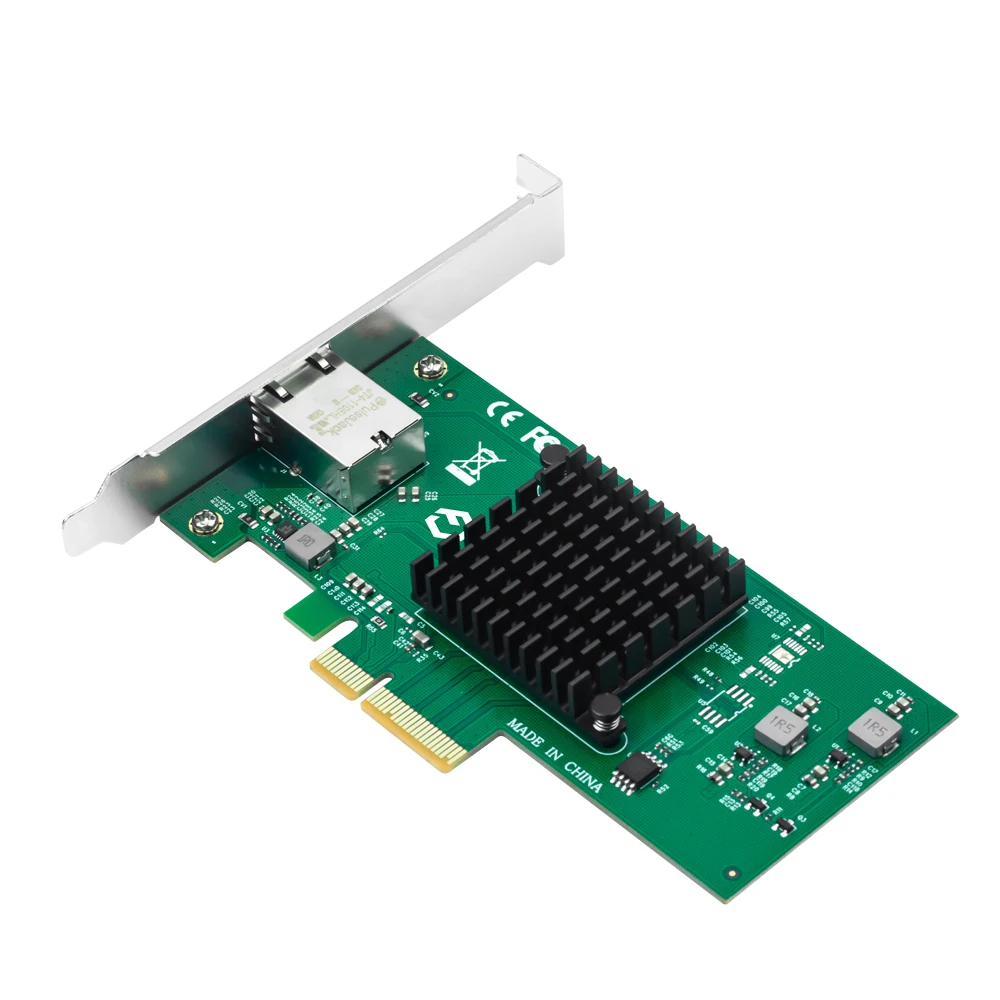 10G PCIE إلى RJ45 AQC107 WiFi بطاقة الشبكة PCIE X4 جيجابت إيثرنت 10000Mbps PCI Express LAN محول لقطع الكمبيوتر المكتبي