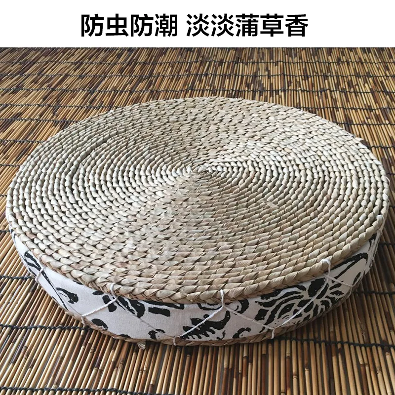 C69 straw futon tatami chair cushion balcony bay window yoga tea ceremony meditation mat meditation Japanese style