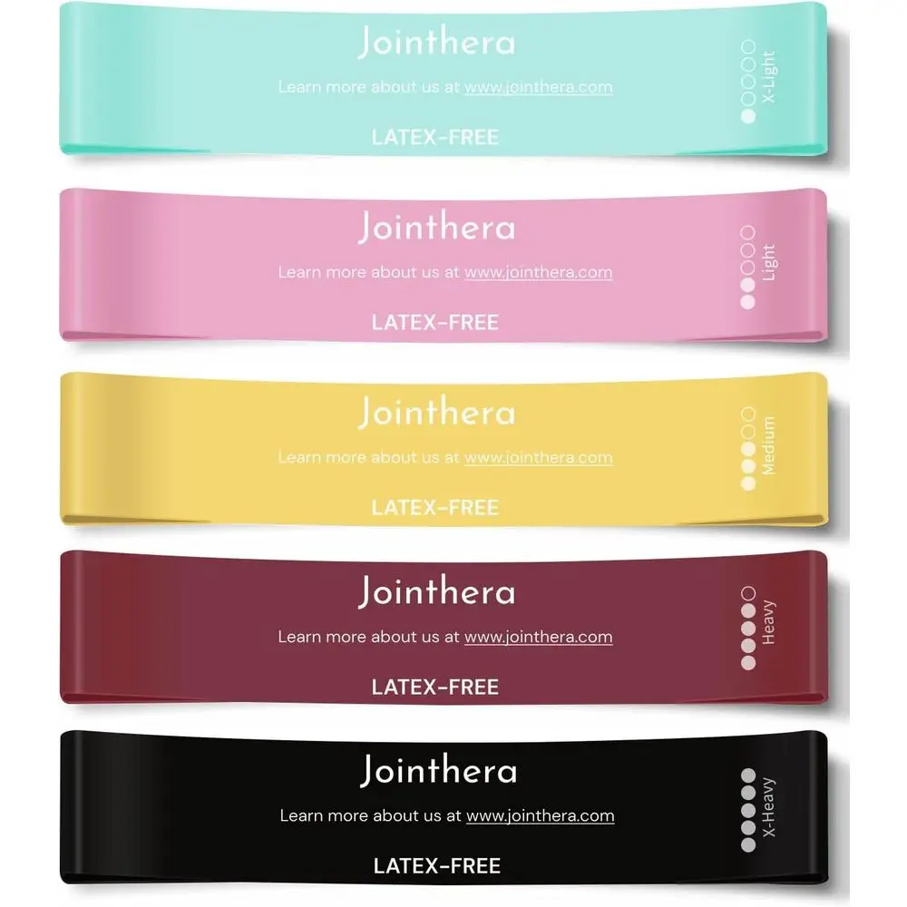 

Set of 5 Premium Resistance Bands with Carrying Bag | Ideal for Fitness, Physical Therapy, and Pilates
