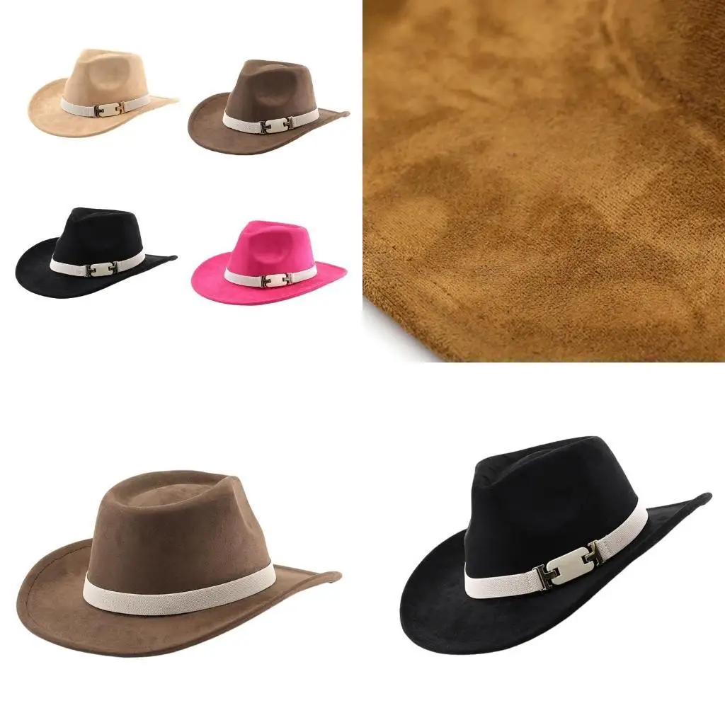 

31BB Classical Western Hat Adult Formal Event Props Headwear Halloween Costume Hat