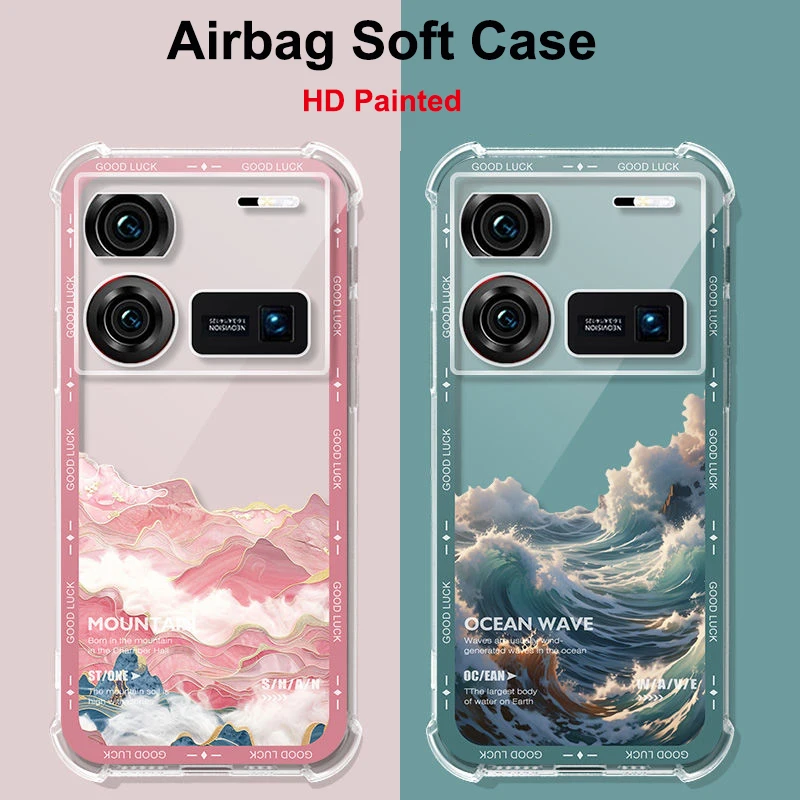 Anti-fall Casing For Nubia Z60 Ultra 5G Slim Soft TPU Silicone Transparent Case Shockproof For Nubia Z40S Pro Z30Pro Z50S Pro