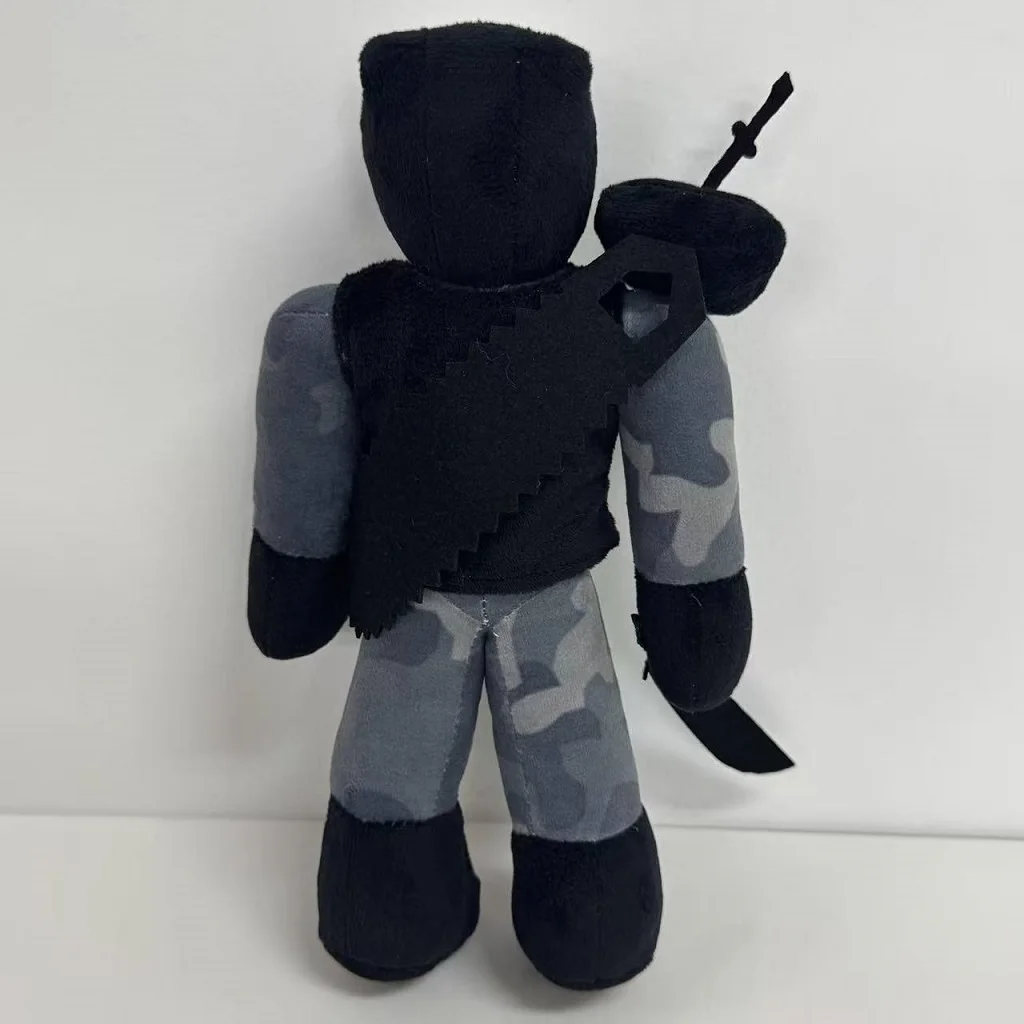新しい27cmの骸骨戦士ぬいぐるみ、骨のディテールが施されたハロウィンテーマのソフトトイ、コレクターギフト