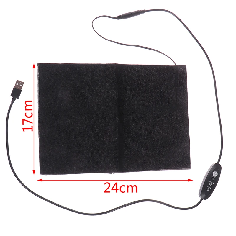 Portable USB Electric Heating Pad Vest Jacket Clothing Heated Pads Warmer Waist