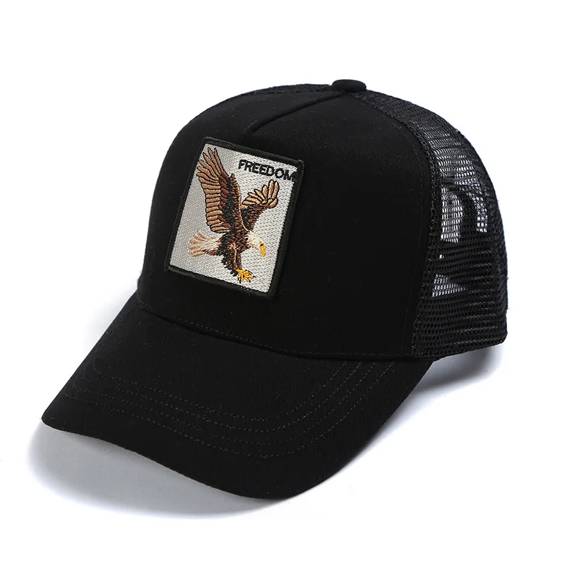 

Men's Eagle Embroidery Baseball Cap Simple Fashion Peaked Cap Outdoor Travel Sun Protection Sunshade Sun Hat