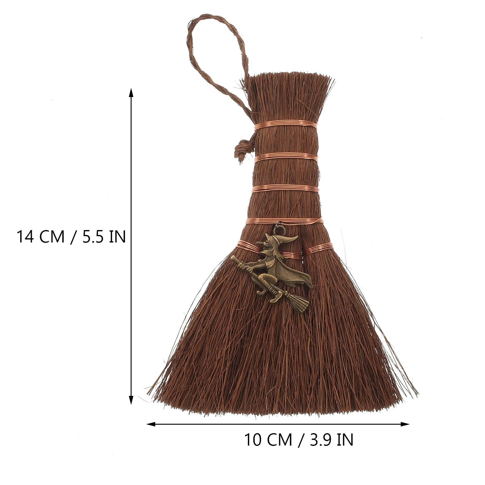 

Halloween Witch Broom Charm Pendant Classic Retro Design Car Hanging Ornament Party Decor Craft Accessory Witch Charms