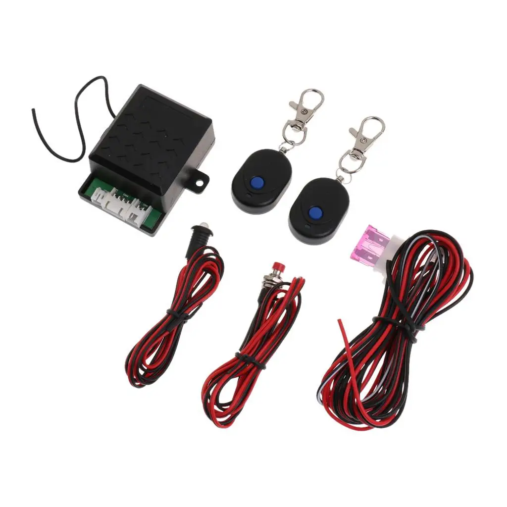 Car Engine Locking System Remote Anti Security Kit Light Indicator