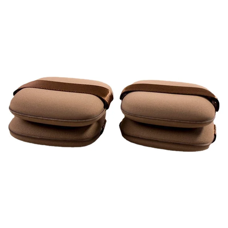 Op Maat Gemaakte Logo Vierkante Chocolade Latex Gezichtsfoundation Bb Cream Make Up Spons Marshmallow Beauty Make-Up Blender Sponslogo