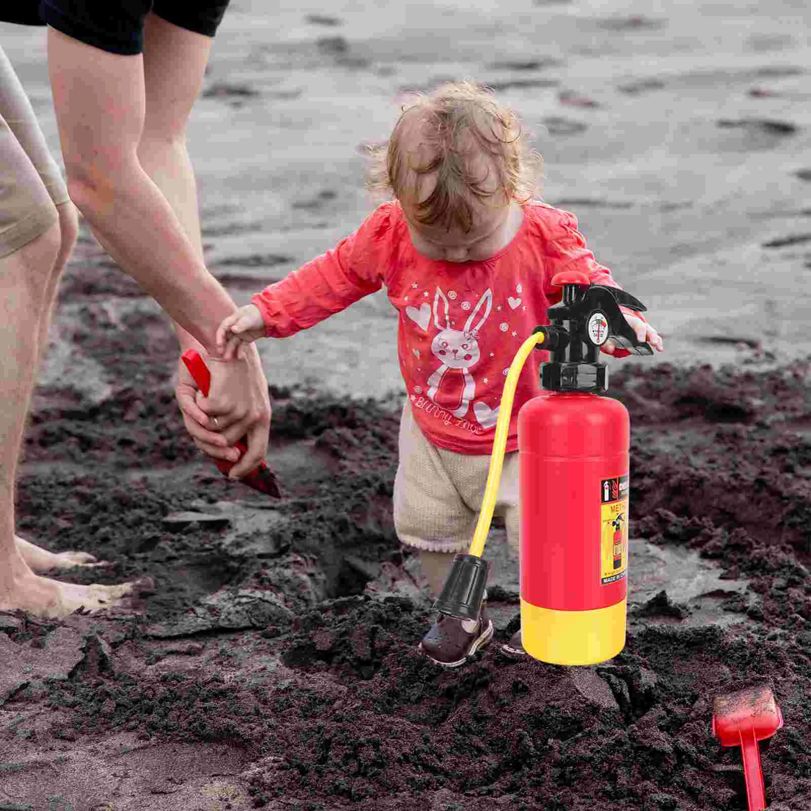 Paquete de 3 juguetes de verano al aire libre para niños, tienda de playa, simulación de extintor, lucha