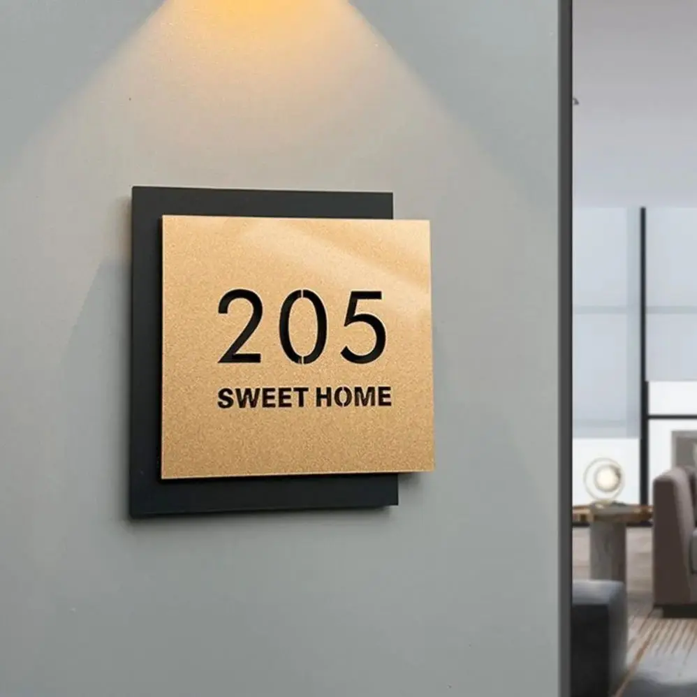 

Brandnewsign Hollow Metal Number Signage Address Plate House Number Sign Room Indoor 3D Acrylic Sign