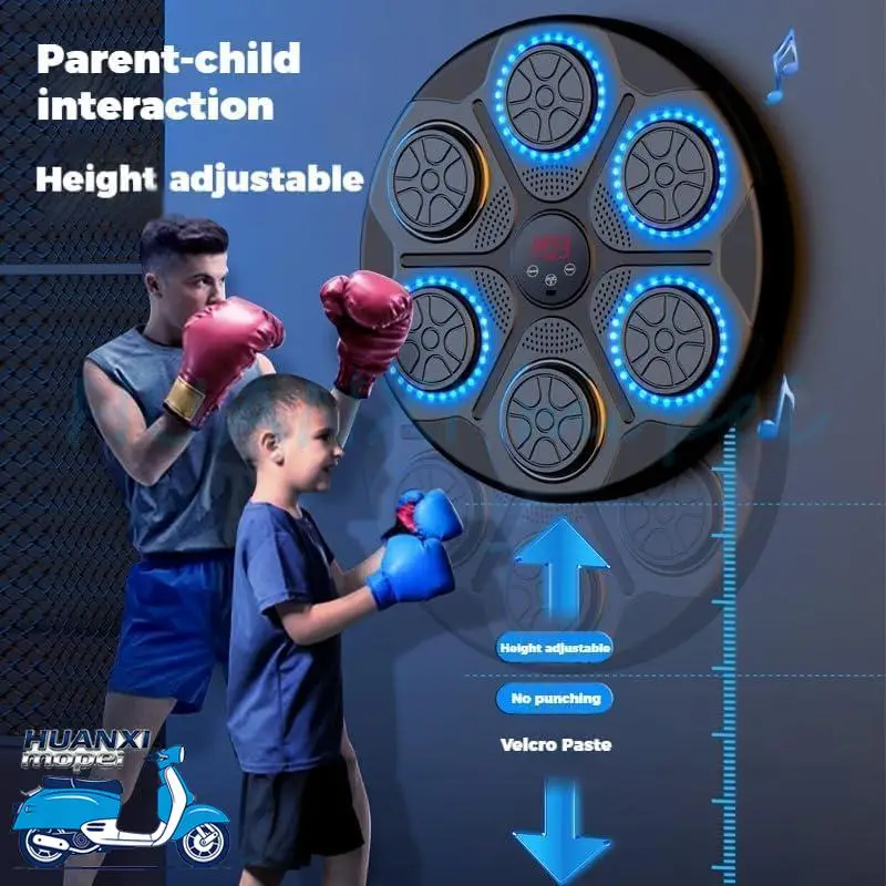 Upgrade Intelligent Music Boxing Machine for Adults & Kids, LED Display & Smart Bluetooth, Wall Mounted Boxing Trainer for Home, Indoor and Gym Use, Have Fun view 4