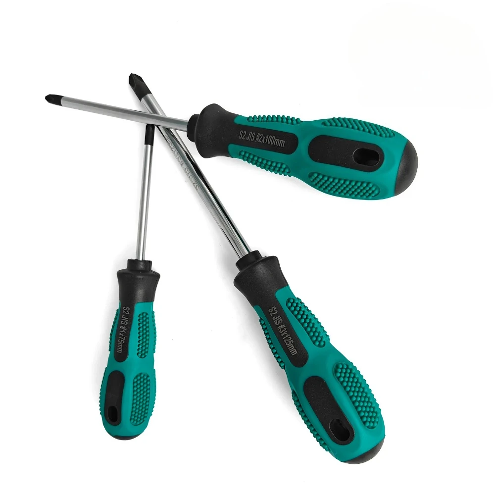 Two-Piece Set: 3mm Phillips and Flathead Magnetic Screwdrivers, 7.5cm in Length, Manual Mounting and Dismounting Tools