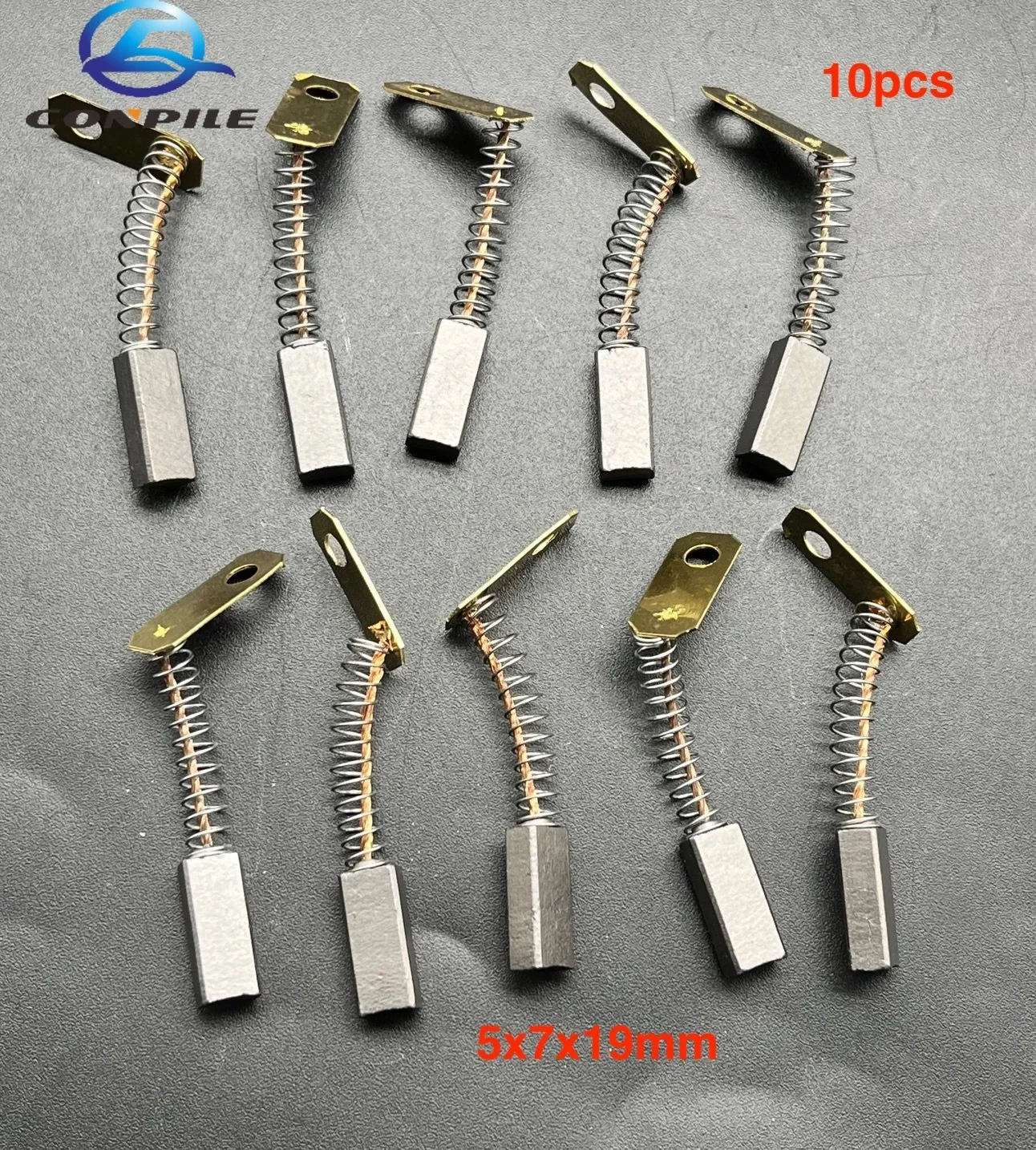 

10 шт. 5x7x19 мм угольная щетка генератора для трактора, вилочного погрузчика, сельскохозяйственного автомобиля, кремниевый выпрямитель 12 В, 24 В переменного тока JF11A JF12A