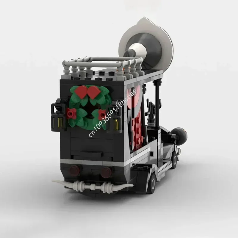 451pcs The Nightmareal Before - Mayor's Car Model Moc Building Blocks Set Bricks Toys Children Christmas Halloween Birthday Gift