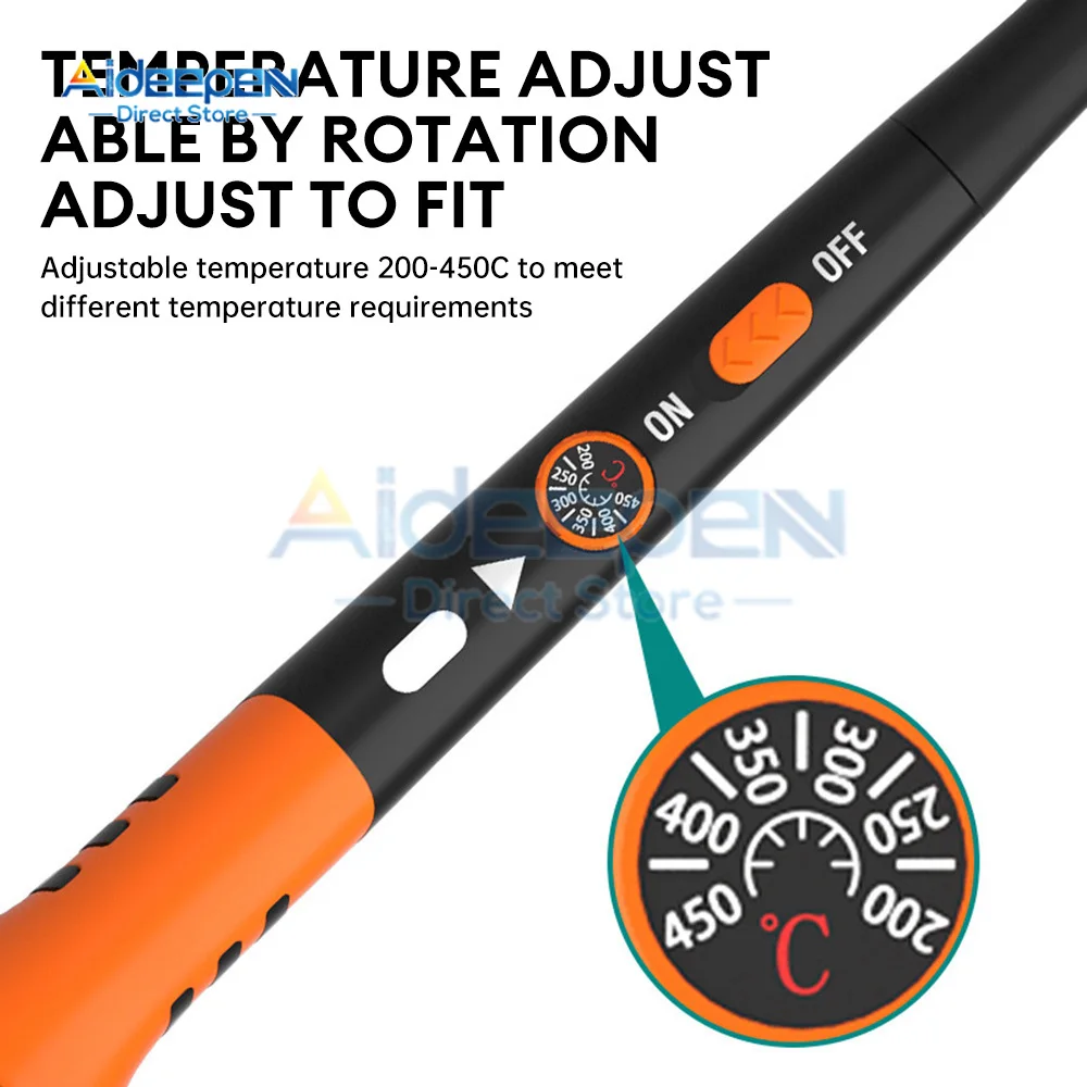 Adjustable Temperature Electric Soldering Iron 110V/220V 60W Solder Iron Professional Tin Welder Heat Pencil Welding Repair Tool