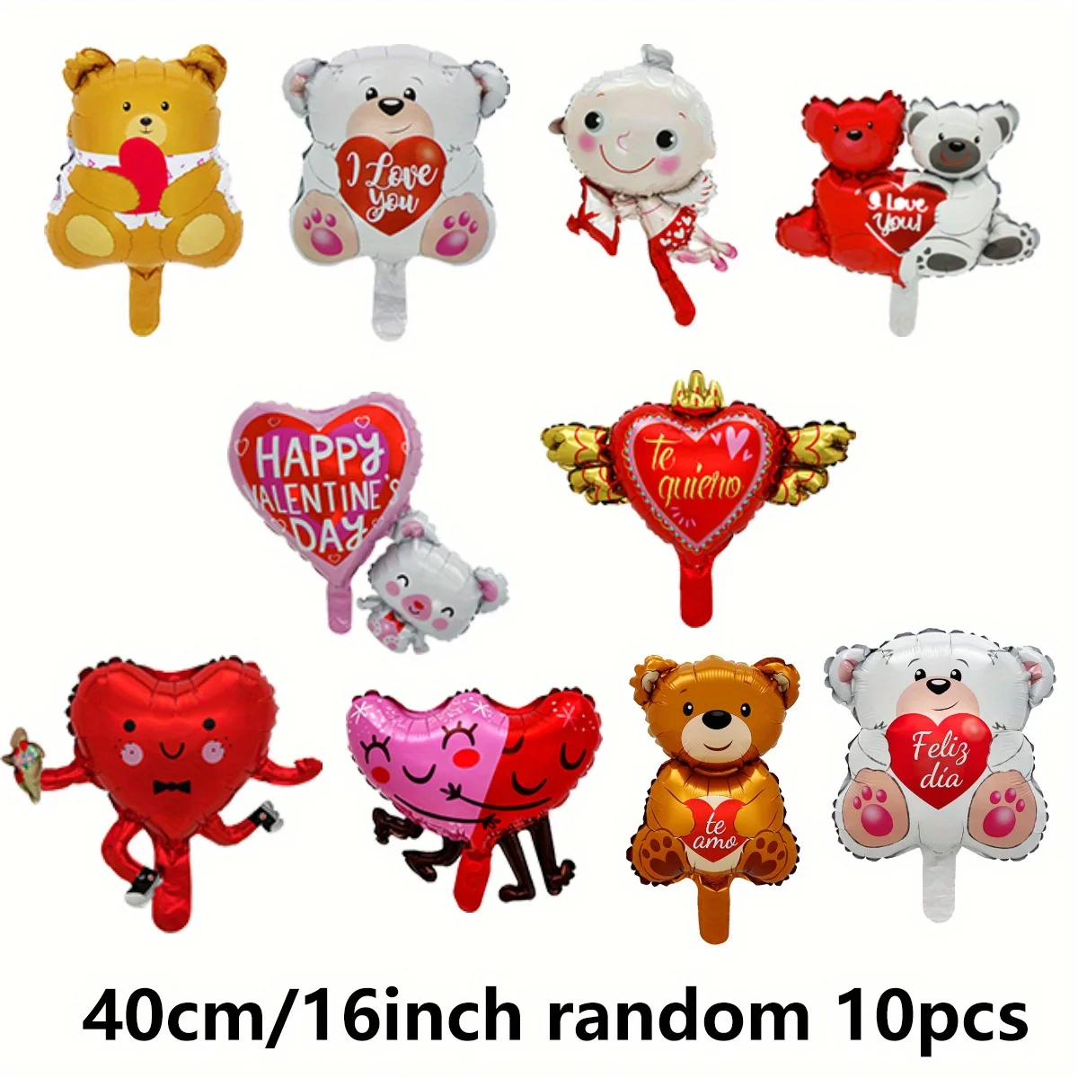 10pcs Valentine's Day Mini Balloon Love Bear Mini Balloon Valentine's Day Wedding Engagement Birthday Party Decoration