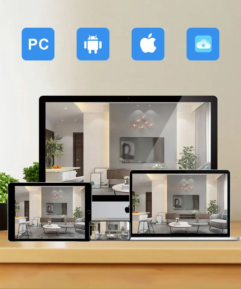 

ENSTER Newest Outdoor 8 Channel 3MP Solar Panel Security Cameras Kit