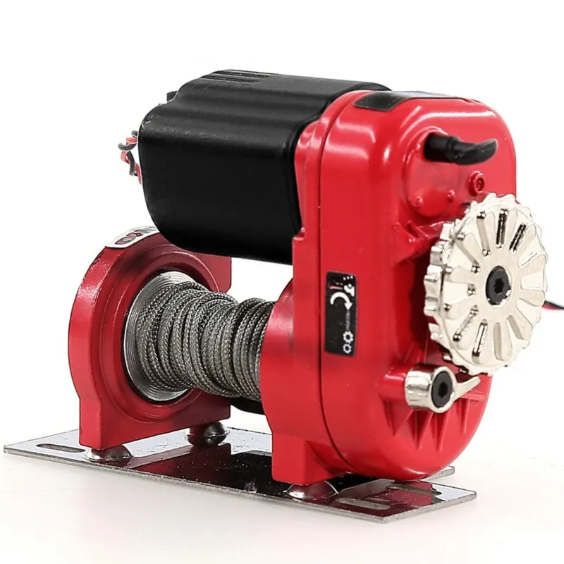 

A63T-RC Car Simulation Accessories Metal Winch For 1/8 1/10 Scale Crawler Cars Upgrade Components