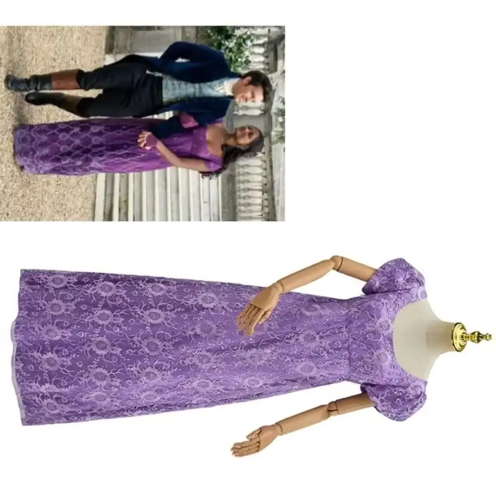 Kate Cosplay Kostüm Mittelalterliches Lila Regency-Teeparty-Kleid Viktorianisches Vintage-Damen-Fantasieoutfit