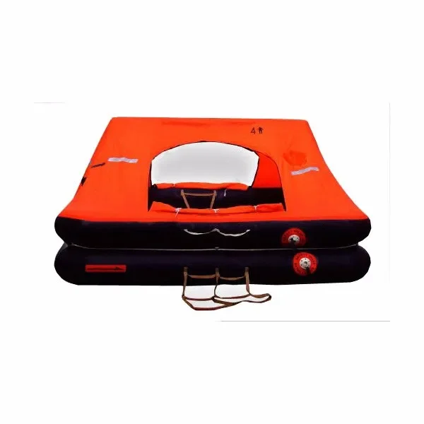 SOLAS ISO Certified Self Inflatable Marine Lifesaving Rescue Life Raft For Offshore Ocean Navigation