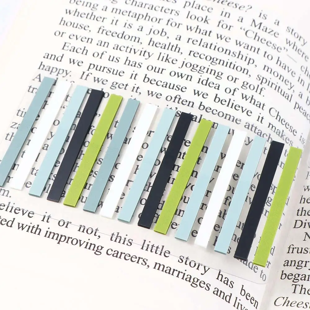 300 Pcs PET Stickers Index Transparent Practical Page Marker Fluorescent Memo Pad Writing Pads Note Label Sticker