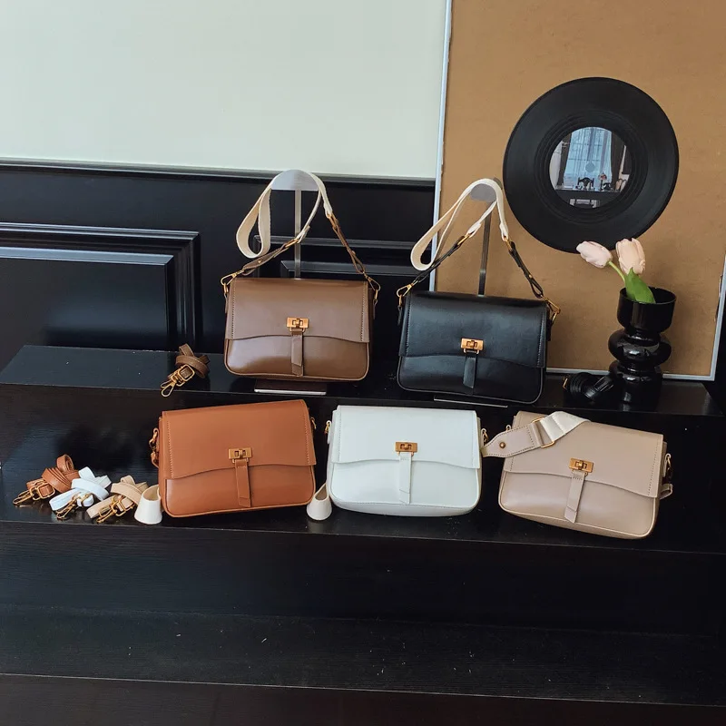 

New Maillard Square Bag for Women, Korean Version of Retro Armpit Bag, Large-capacity One-shoulder Crossbody Model, Fashionable