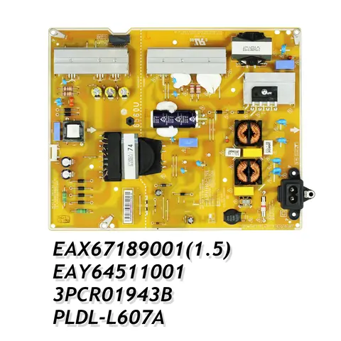 TV 전원 공급 장치 보드, LGP6560DJ-17UI 60UJ6050-UA 60UJ6300-UA 65LG63CJ-CA 용, EAX67189001(1.5) EAY64541001 PLDL-L607A 3PCR01943B