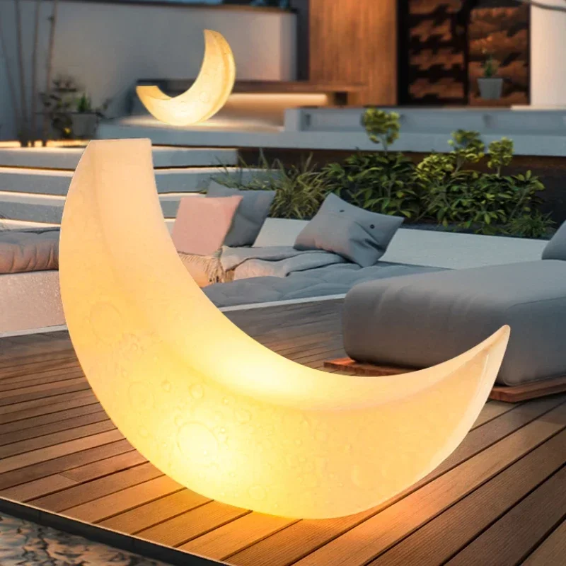 

Floor light, outdoor garden light, modern minimalist moon light