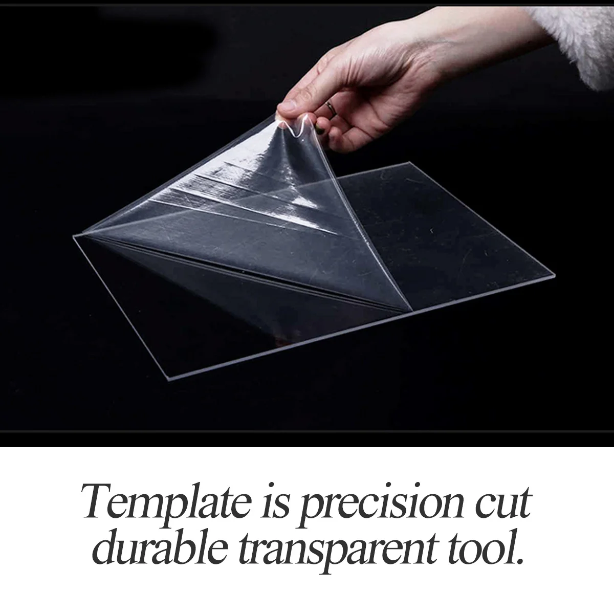 

4 шт. акриловый прозрачный шаблон для резки прочный DIY брелок кулон пластиковый узор трафарет прецизионный лазерный инструмент